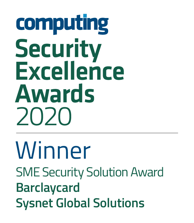 Computing Security Excellance Awards 2020 Winner