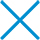Cyan cross icon
